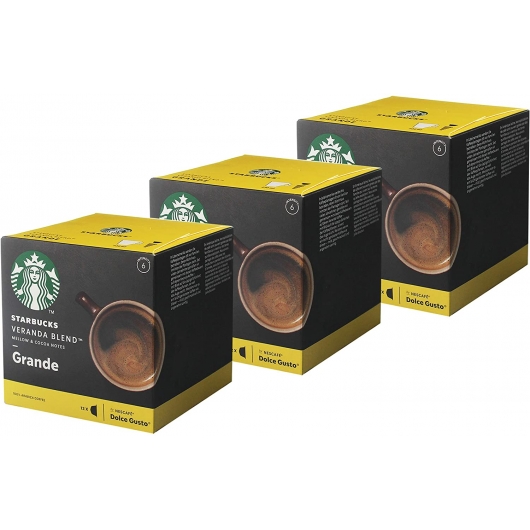 Starbucks Nescafé Dolce Gusto Veranda Blend Grande Pack 3 x 12 cápsulas