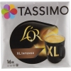 Tassimo L'OR XL Intense, Café, Cápsulas, café molido Brasa, Pack 4 (64 Cápsulas)
